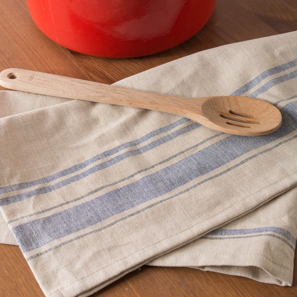 DII Nautical Blue French Stripe Woven Dishtowel, Set of 3