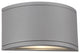 WAC Lighting Tube LED Outdoor Half Cylinder Up and Down Wall Light, Graphite