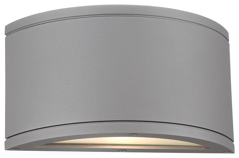 WAC Lighting Tube LED Outdoor Half Cylinder Up and Down Wall Light, Graphite