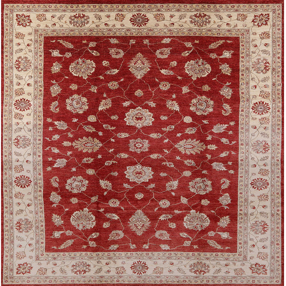 Ahgly Company Indoor Square Mid-Century Modern Area Rugs, 7' Square