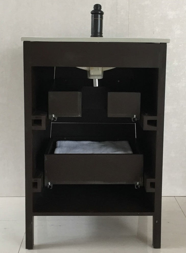 Neylon Single-Sink Vanity, 24", Espresso
