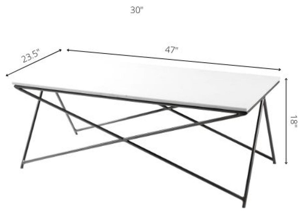 Norah 18"H x 47"W x 24"D Coffee Table