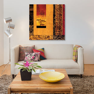 "African Studies I" by Chris Donovan, Canvas Print, 26"x26"