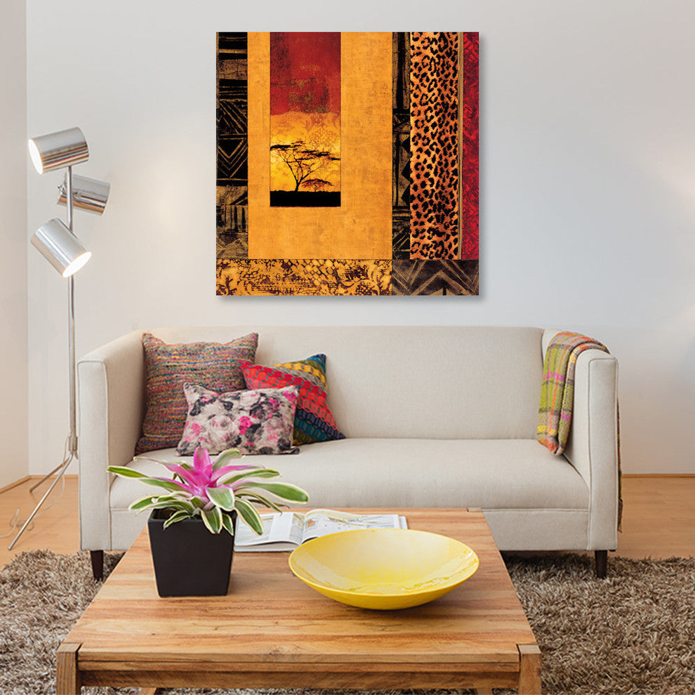 "African Studies I" by Chris Donovan, Canvas Print, 26"x26"