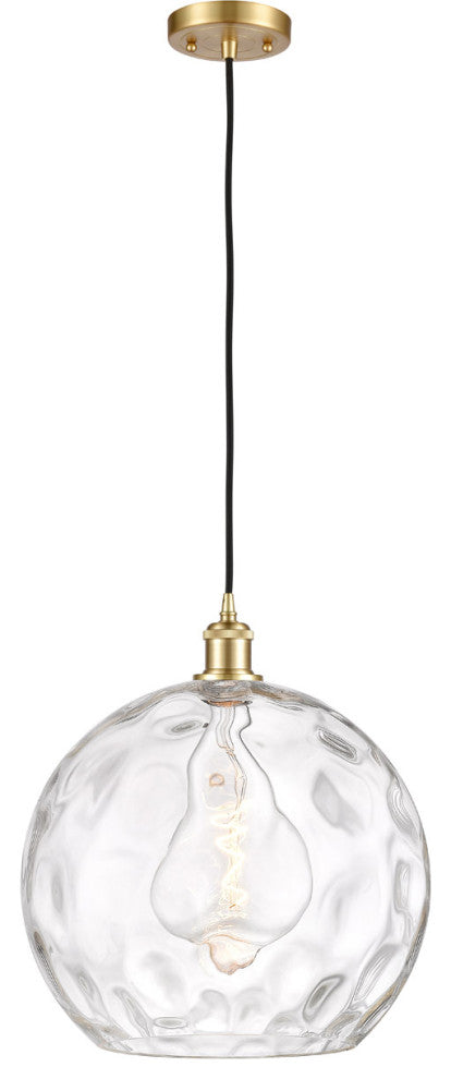 Innovations 516-1P-SG-G1215-14-LED 1-Light Pendant, Satin Gold