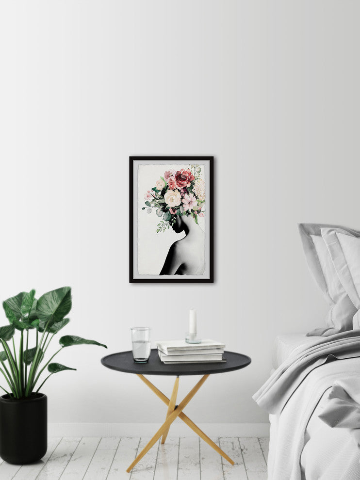 "Blooming Back" Framed Painting Print, 16"x24"
