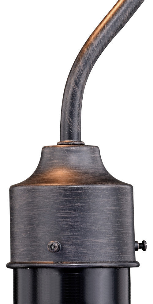 Outland 10" Outdoor Post Light Aged Iron and Light Gold