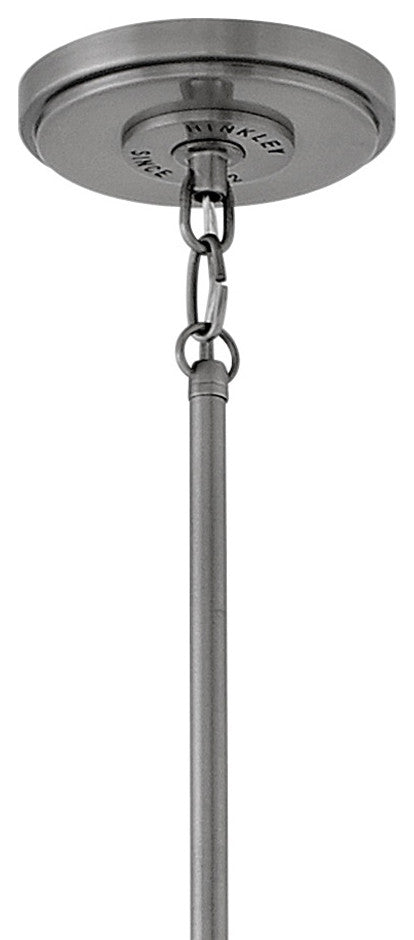Hinkley Cartwright Medium Drum Pendant, Polished Antique Nickel