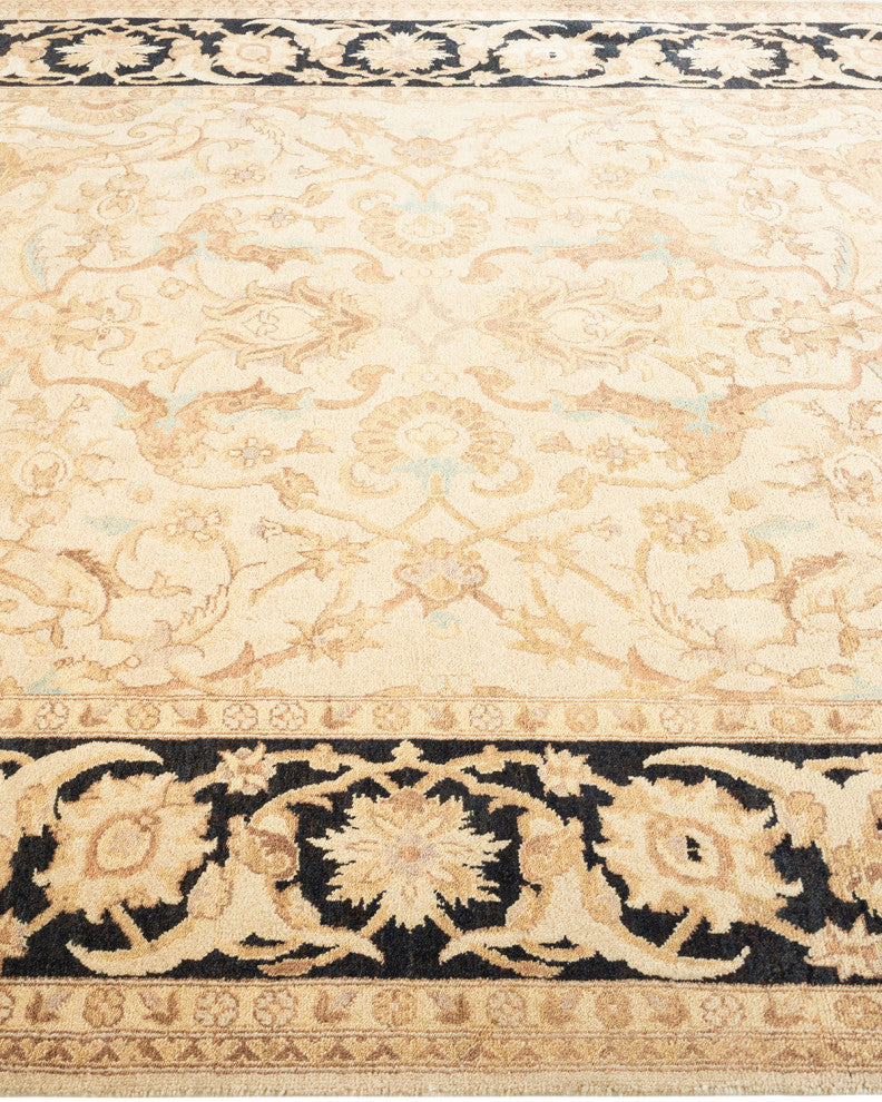 Eclectic, One-of-a-Kind Hand-Knotted Area Rug Ivory, 6' 0 x 9' 5