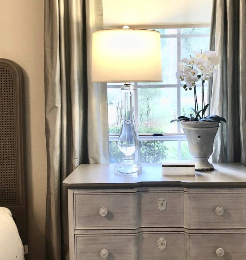 Teardrop Solid Crystal Table Lamp