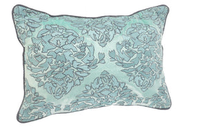 Mint and Gray Decorative Throw Pillow