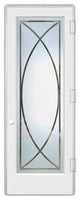Interior Prehung Door or Interior Slab Door - Arcs - Primed - 24" x 80" -...