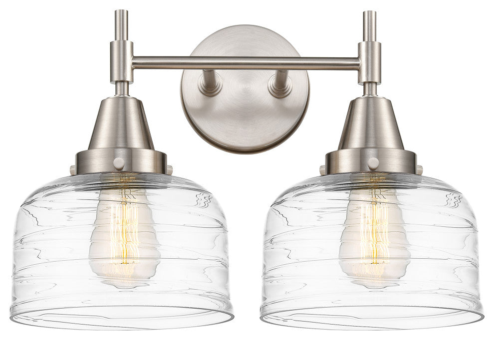 Innovations 447-2W-SN-G713 2-Light Bath Vanity Light, Satin Nickel