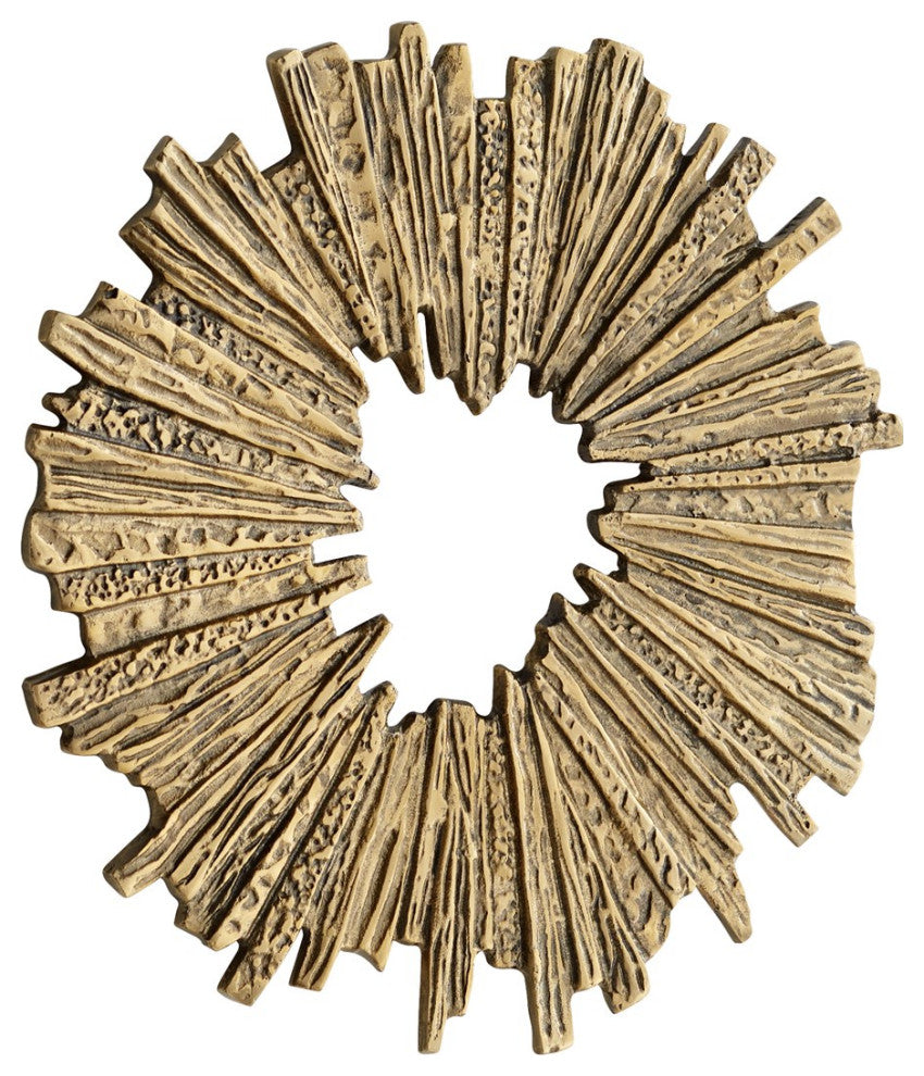 Cyan Medium Abra Wall Decor 11301, Antique Brass