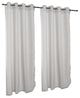 Linen Silver Outdoor Curtain with Grommets, 108"x50"