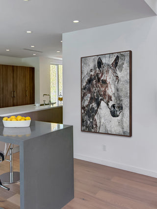 "Ranch Horse" Floater Framed Painting Print on Canvas, 24"x36"