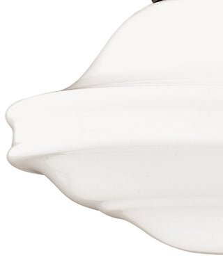 Vaxcel Huntley 12" Pendant, Oil Rubbed Bronze, Milk Glass