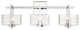Innovations 312-3W-PC-CL-LED 3-Light Bath Vanity Light, Polished Chrome