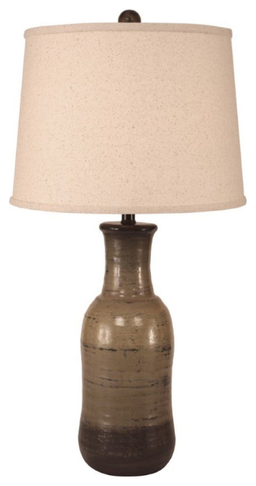 Earthstone Faux Clay Jug Table Lamp