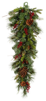 Vickerman 36" Cibola Mix Berry Teardrop, Unlit