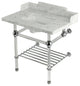 LMS3030MASQB1 30" Console Sink with Acrylic Legs (8-Inch, 3 Hole)