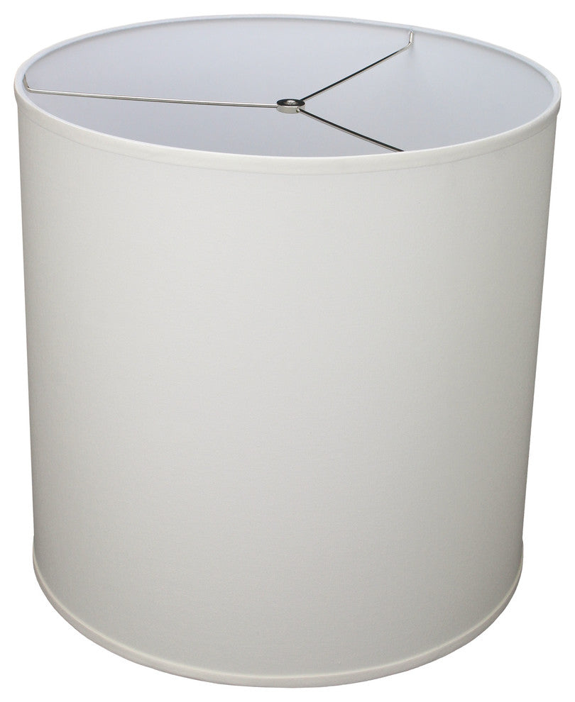 Fenchel Shades, 18"x18"x18"Spider Attachment Drum Lamp Shade, Linen Cream