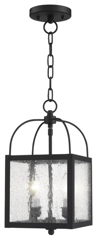 Livex 4045-04 2-Light Chain Hang/Ceiling Mount, Black