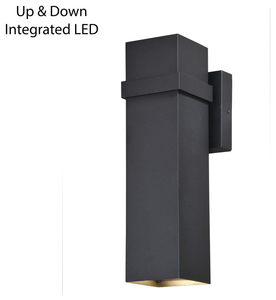 Lavage 4" LED Outdoor Wall Light Textured Black