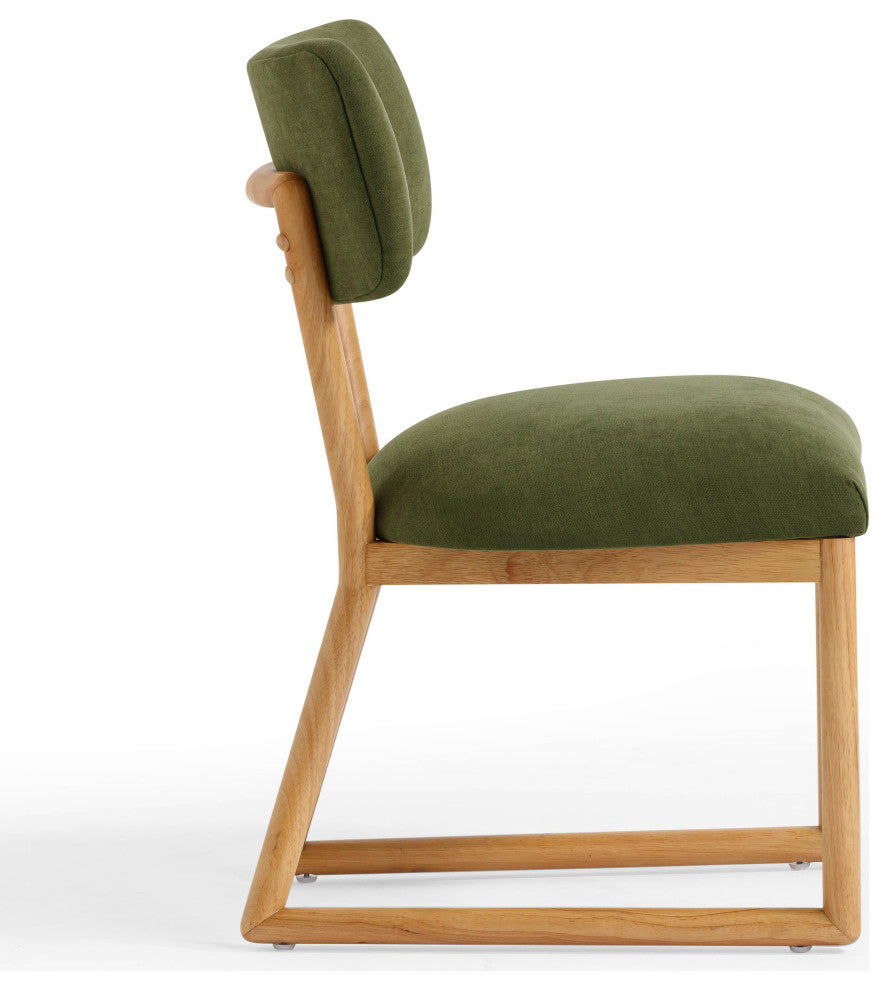 Bobbie Green Performance Upcycled Fabric Dining Chair