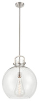 Innovations Lighting 410-1S-SN-16CL Newton Sphere 1 Light 16" Pendant