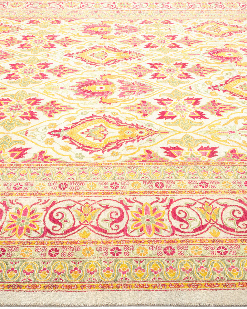 Phoenix, One-of-a-Kind Hand-Knotted Area Rug Ivory, 8'0"x10'1"