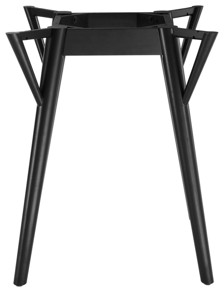 36" Dining Table, Round, White Black, Wood, Artificial Marble, Modern