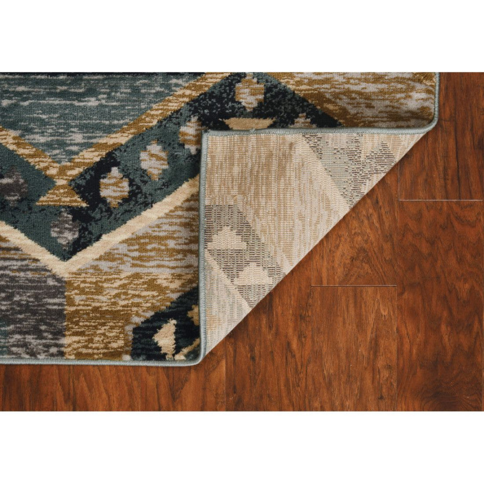 KAS Chester 5637 Seafoam Woodlands Area Rug, 9'x12'
