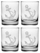 Vintage Anchor Rocks Glasses, 4 Piece Set