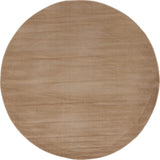 Unique Loom Light Brown Solid Williamsburg 5' 0 x 5' 0 Round Rug