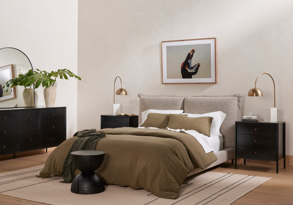 Inwood Bed-Merino Porcelain-King