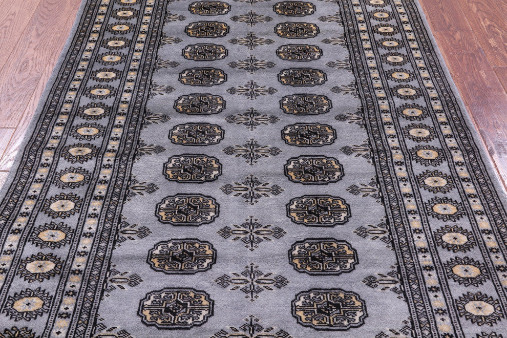 4' 0" X 6' 2" Silky Bokhara Hand Knotted Wool Rug - Q21834