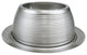 NICOR 6 inch White Recessed Baffle Trim, Nickel