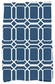 18 x 30-inch, O the Fun, Geometric Print Hand Towel, Blue
