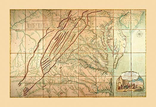 The Most Inhabited Part of Virginia - Gallery Wrapped Canvas Art 28" x 42"
