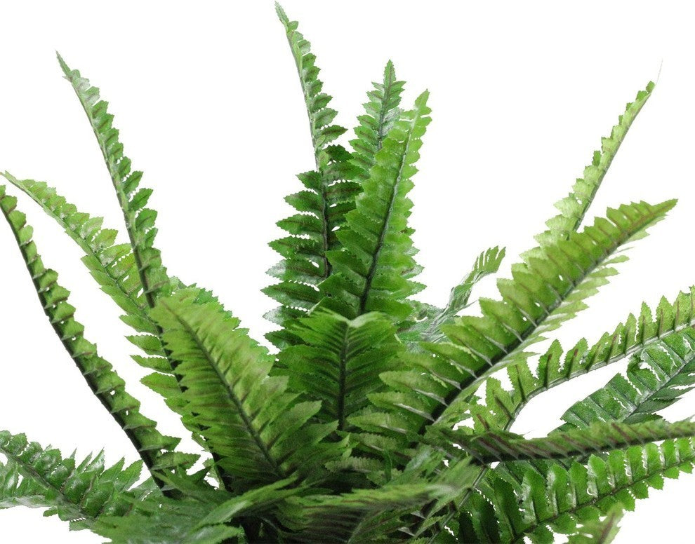 18.5" Potted Artificial Green Boston Fern Plant Spring Decoration