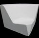 Goal Corner Deep Lounge Chair, Steel Gray