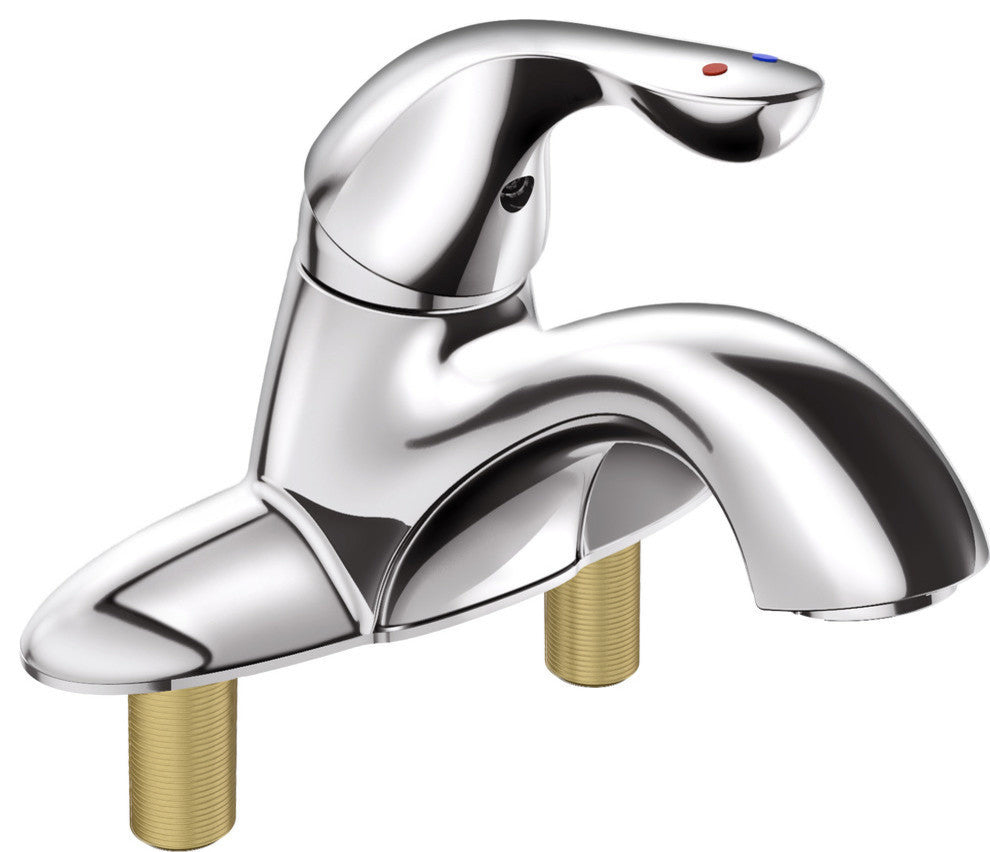 Delta Classic Single Handle Centerset Faucet With City Shanks, Chrome, 505LF