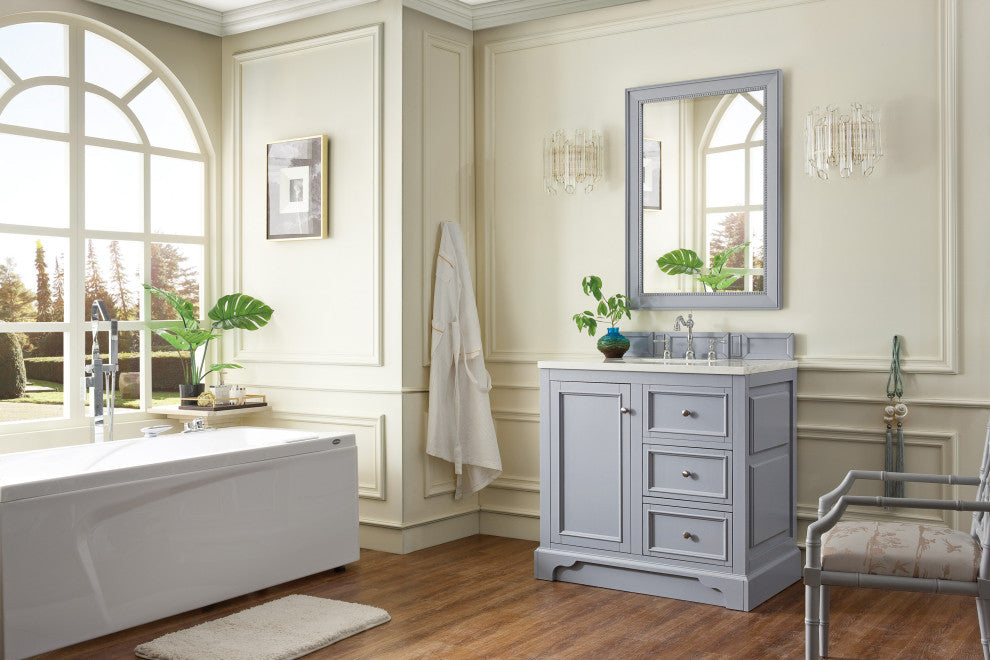 James Martin 825-V36-SL-3AF De Soto 36" Single Vanity w/ Solid Surface Top