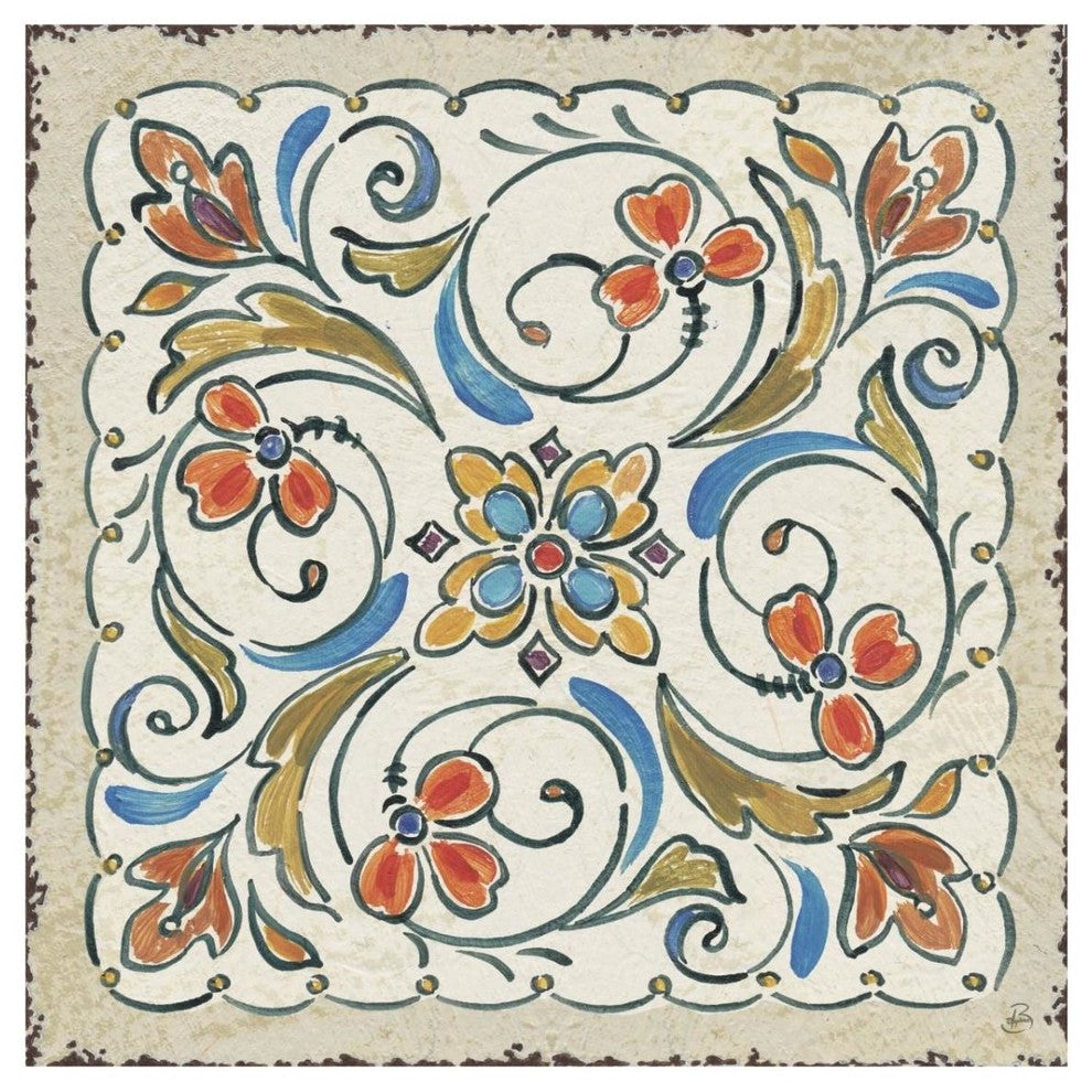 "Mediterranean Flair XI" Digital Paper Print by Daphne Brissonnet, 32"x32"