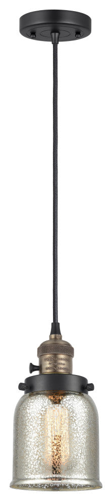 INNOVATIONS 201CSW-BAB-G58 1-Light Mini Pendant Black Antique Brass