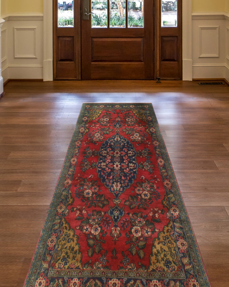 Fine Vintage Distressed Cooper Red Runner