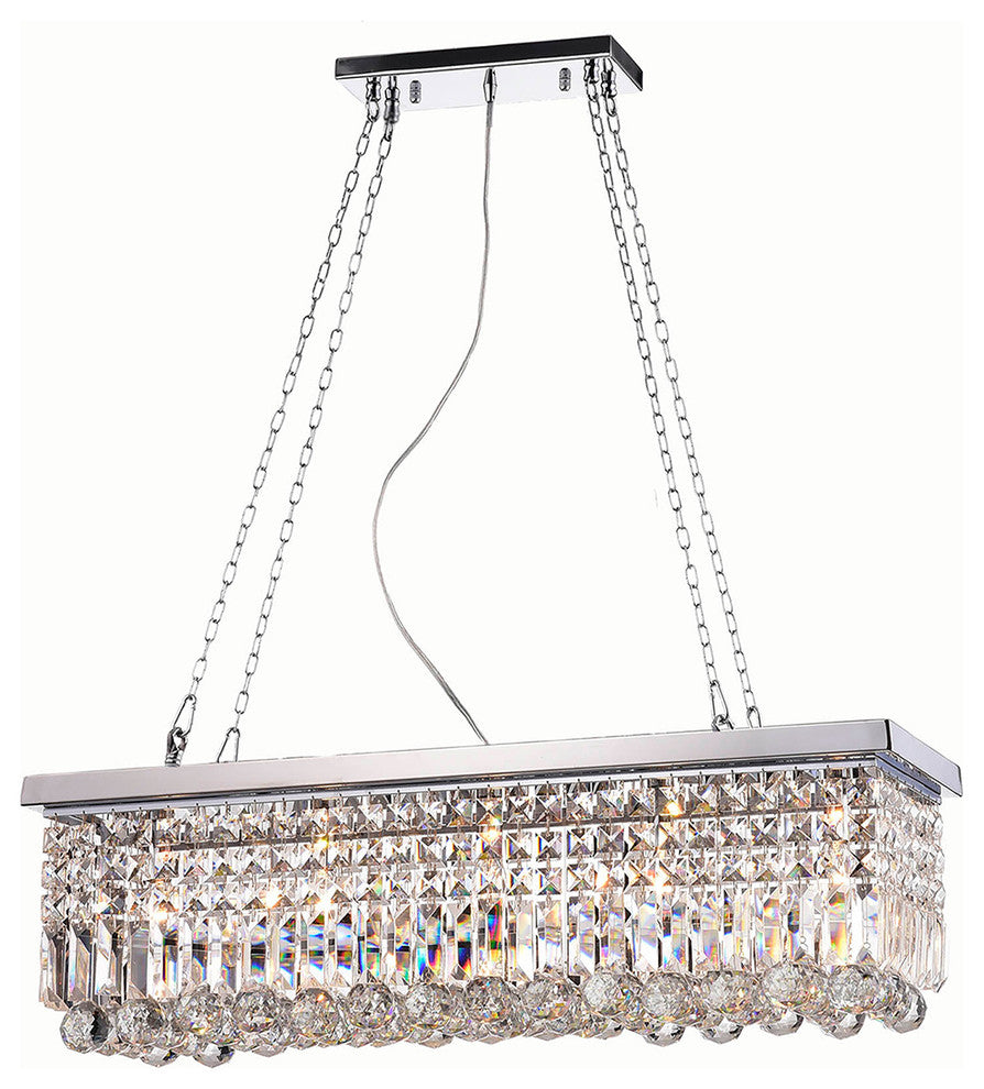 Aster 5-Light Chrome Crystal Chandelier