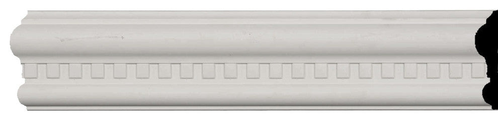3 1/8"H x 7/8"P x 96"L Windsor Dentil Chair Rail