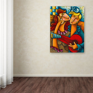 Victoria Mio 'Red Guitar' Canvas Art, 32"x24"